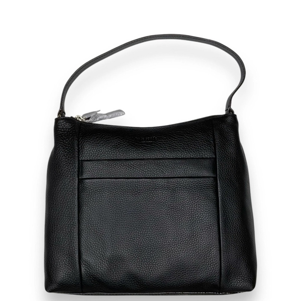 Elegant Black Leather Shoulder Bag